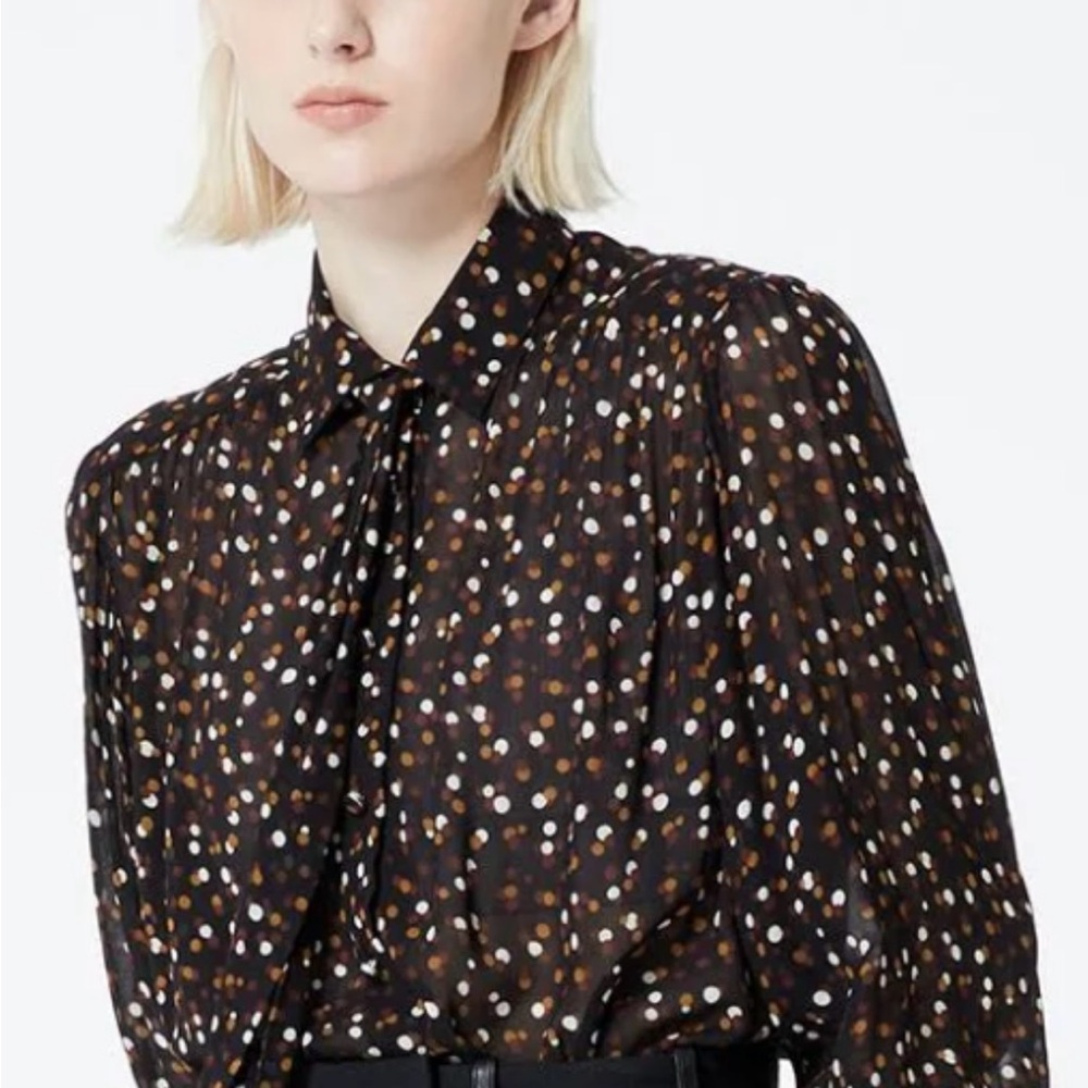 Polka Dot Black Blouse